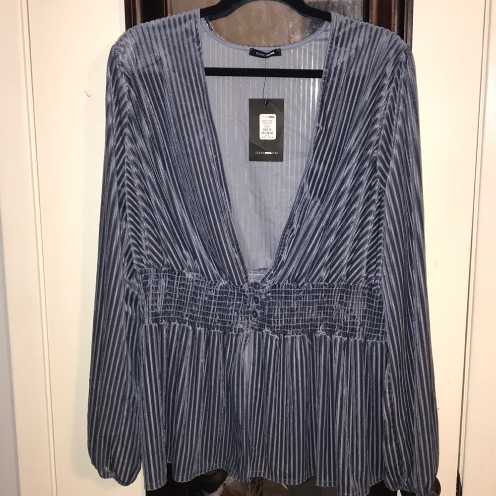Fashion Nova Peplum Top